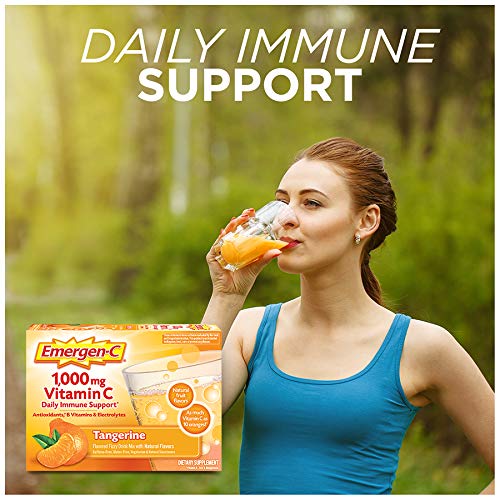 1000mg Vitamin C Powder, Tangerine Flavor - 10 Count A155