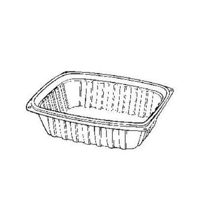 24 oz Clear Rectangular Food Container Base N324362