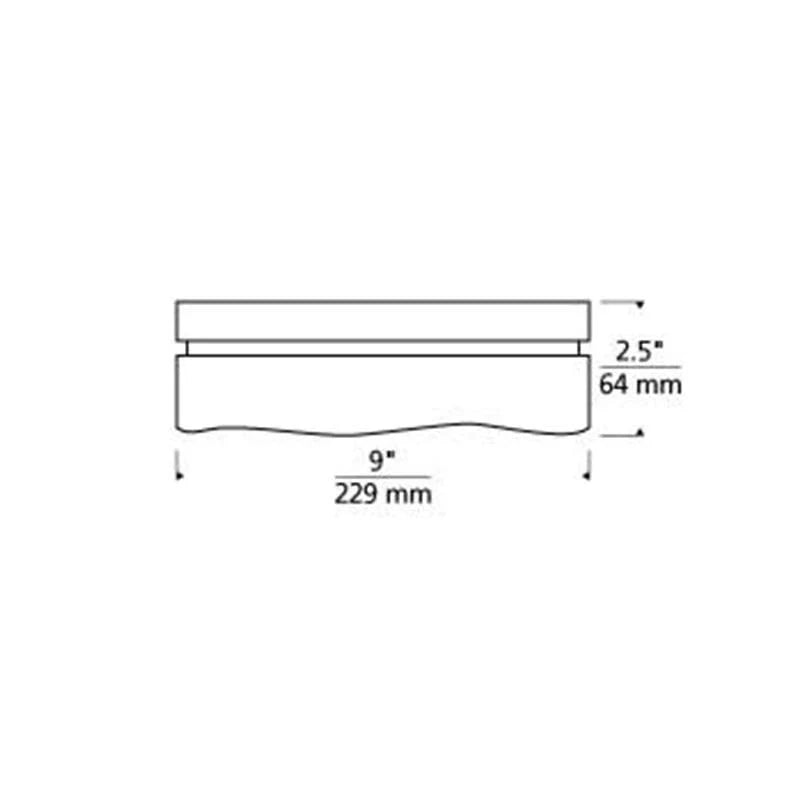 Satin Nickel Flush Mount F23336