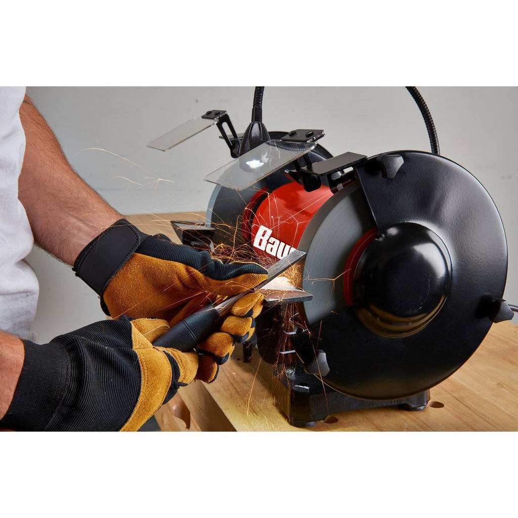 8 in. Variable-Speed Bench Grinder with LED Work Light H78900