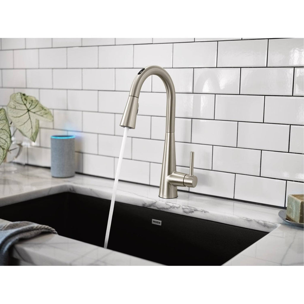 Chrome One-Handle Pulldown Kitchen Faucet D66137