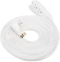 3 Prong Outlet Extension Cord Heavy Duty 25ft White 16 AWG S8183
