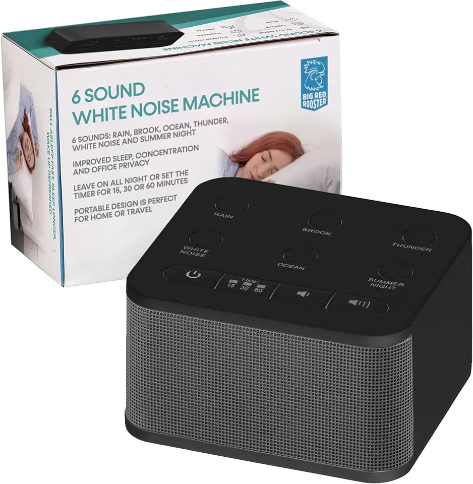 Portable White Noise Machine 6 Sleep Sounds D64813