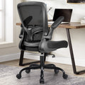 Black Ergonomic Office Chair with Lumbar Support and Flip up Arms G79367
