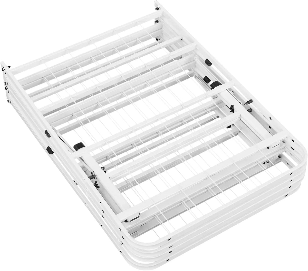 14 Inch Metal Platform Bed with Steel Slat Mattress Foundation Twin Black K646806