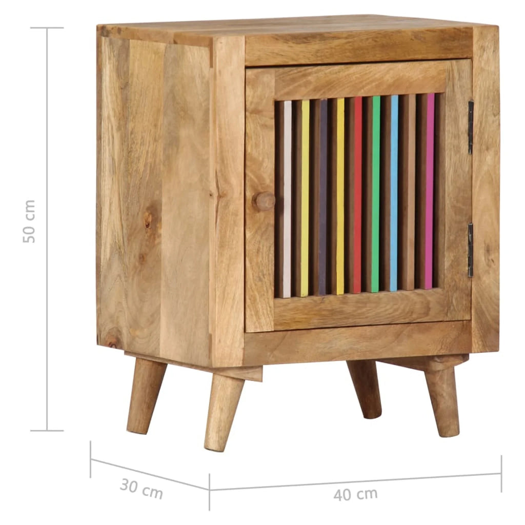 Solid Mango Wood Bedside Cabinet B85191