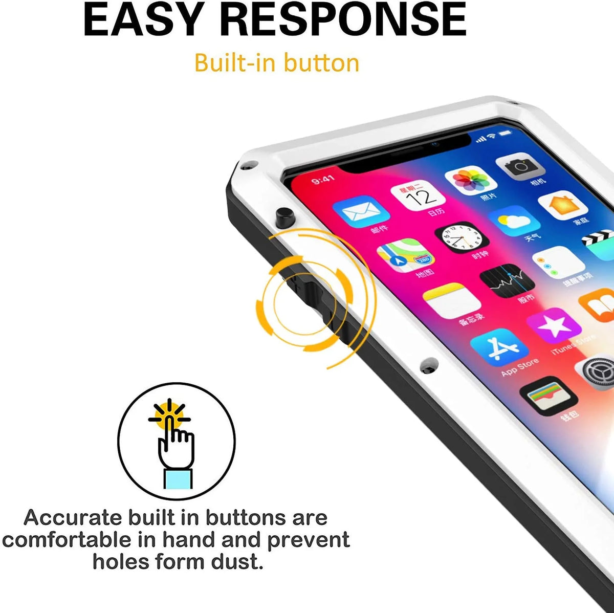 Gold Aluminum Metal iPhone XR Case U74951