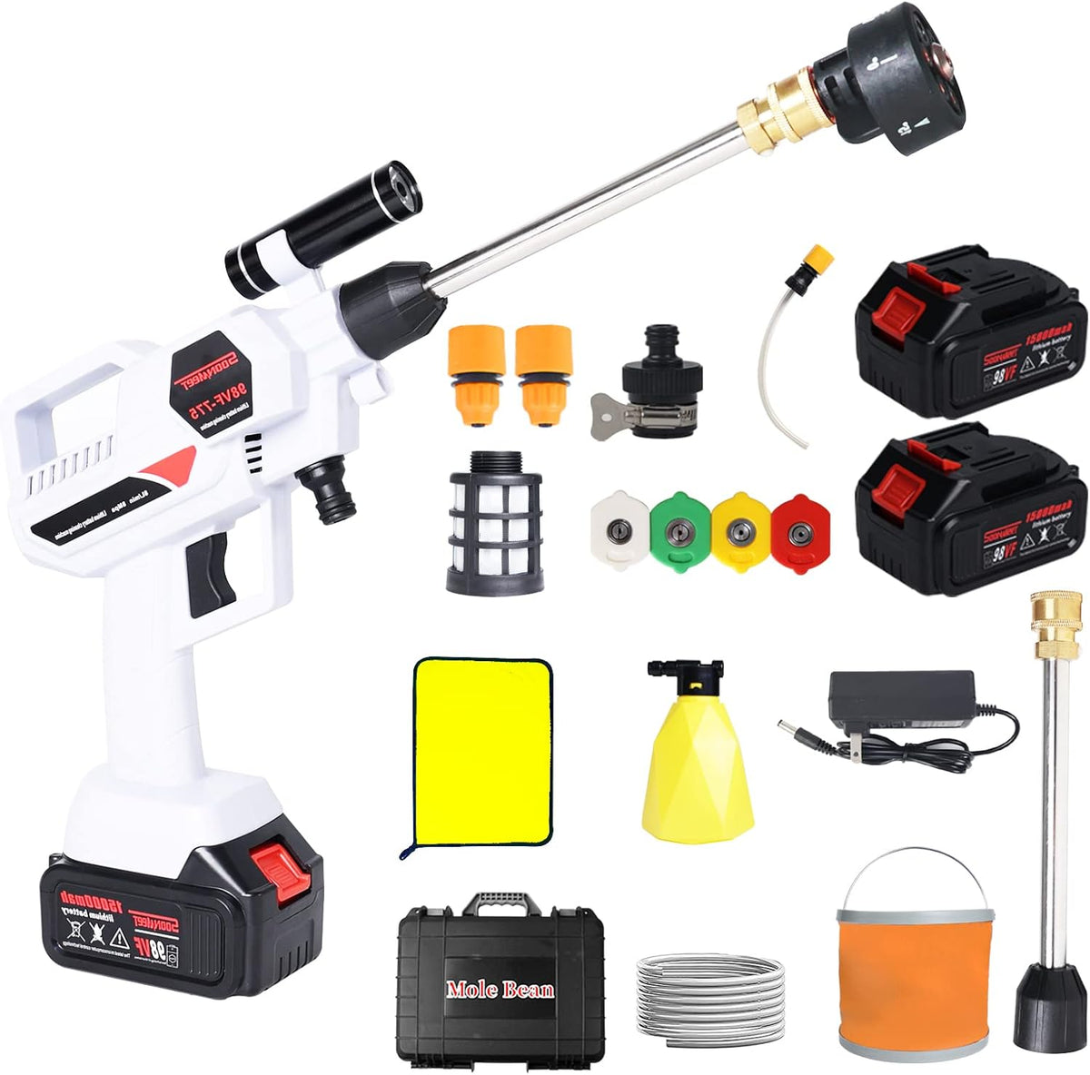 Cordless Portable Pressure Washer with 2 Batteries Q874