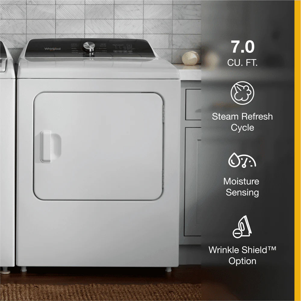 7.0 Cu. Ft. Top Load Electric Moisture Sensing Dryer with Steam U267767