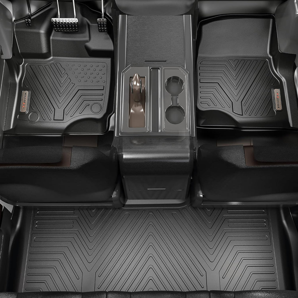 Black TPE Floor Liner Car Mats T13886