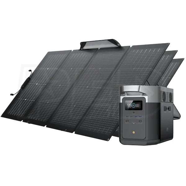 Portable Power Station and 3 x Bifacial Portable Solar Panel G9761