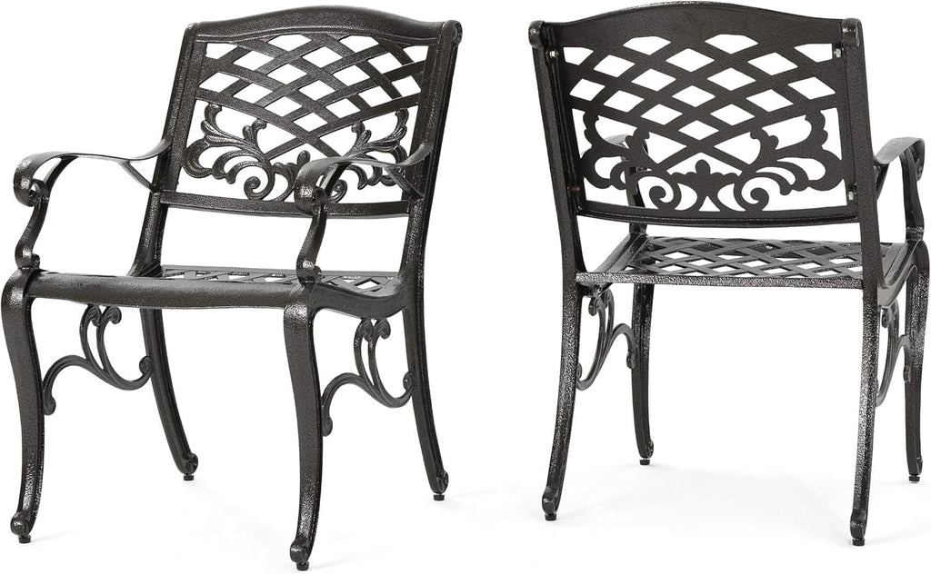 2-Pcs Set Outdoor Cast Aluminum Chairs M325