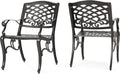 2-Pcs Set Outdoor Cast Aluminum Chairs M325