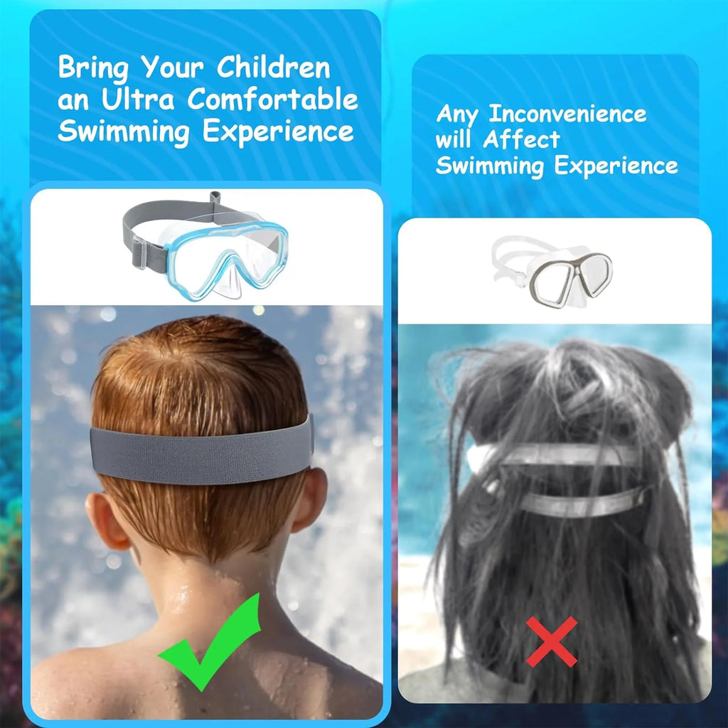 Children's Swimming Goggles with Nose Mask N627228