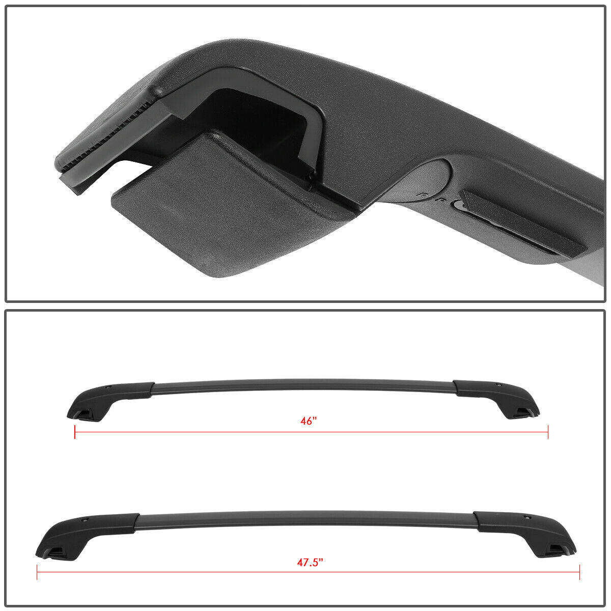Matte Roof Rack Rail Cross Bar K815056