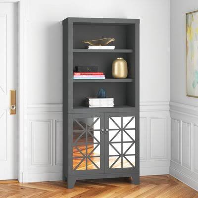 Gray Standard Bookcase Q7584