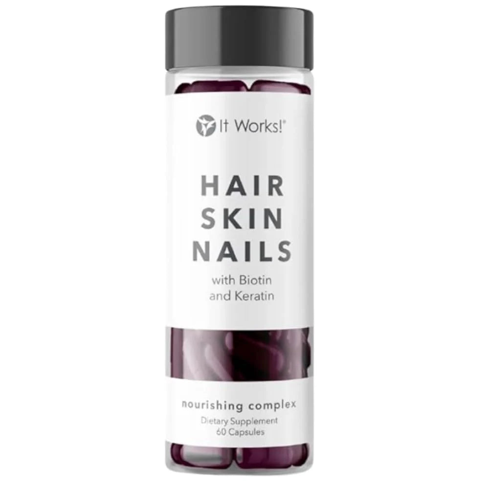 Hair Skin and Nails Supplement with Keratin and Biotin 60 Capsules B458