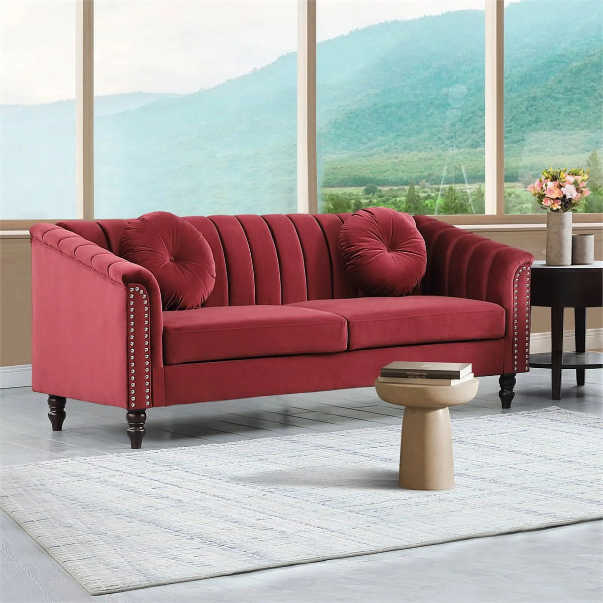 Red 2 Piece Living Room Set B60488