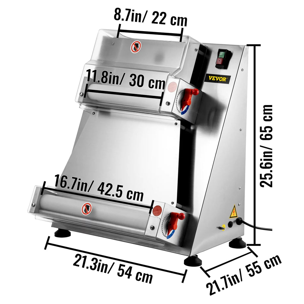 Electric Pizza Dough Roller Machine 15.7inch 370W A650
