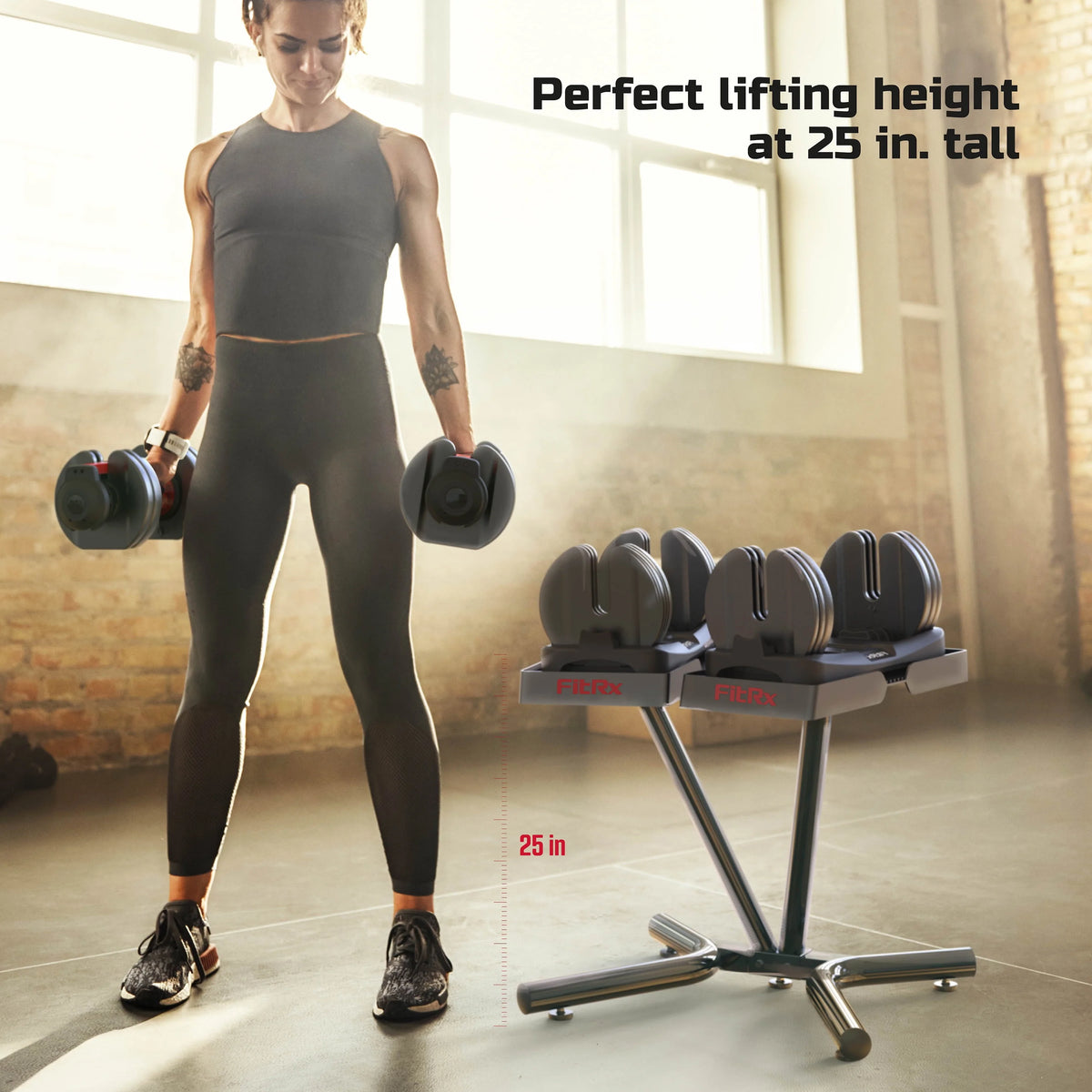 Adjustable Dumbbell 5-52.5 lbs Black J449635