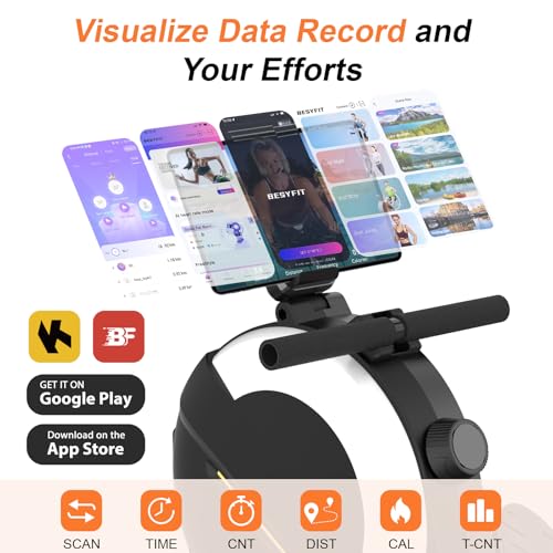 Magnetic Rowing Machine with 16 Levels Quiet Resistance X599757