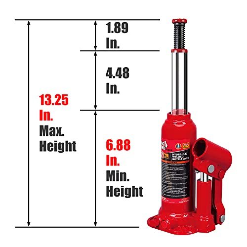 2 Ton Hydraulic Bottle Jack with Carrying Case A489302
