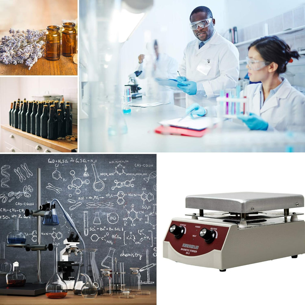 Magnetic Hot Plate Stirrer with 100-1600 RPM Speed, 350°C Temperature, 3000 ml Capacity J913