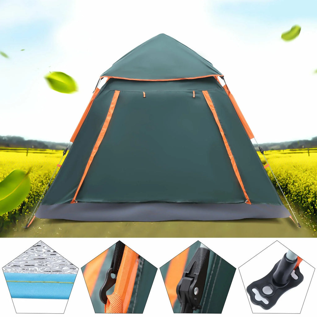 Waterproof 4-5 Person Instant Pop Up Camping Tent M1332