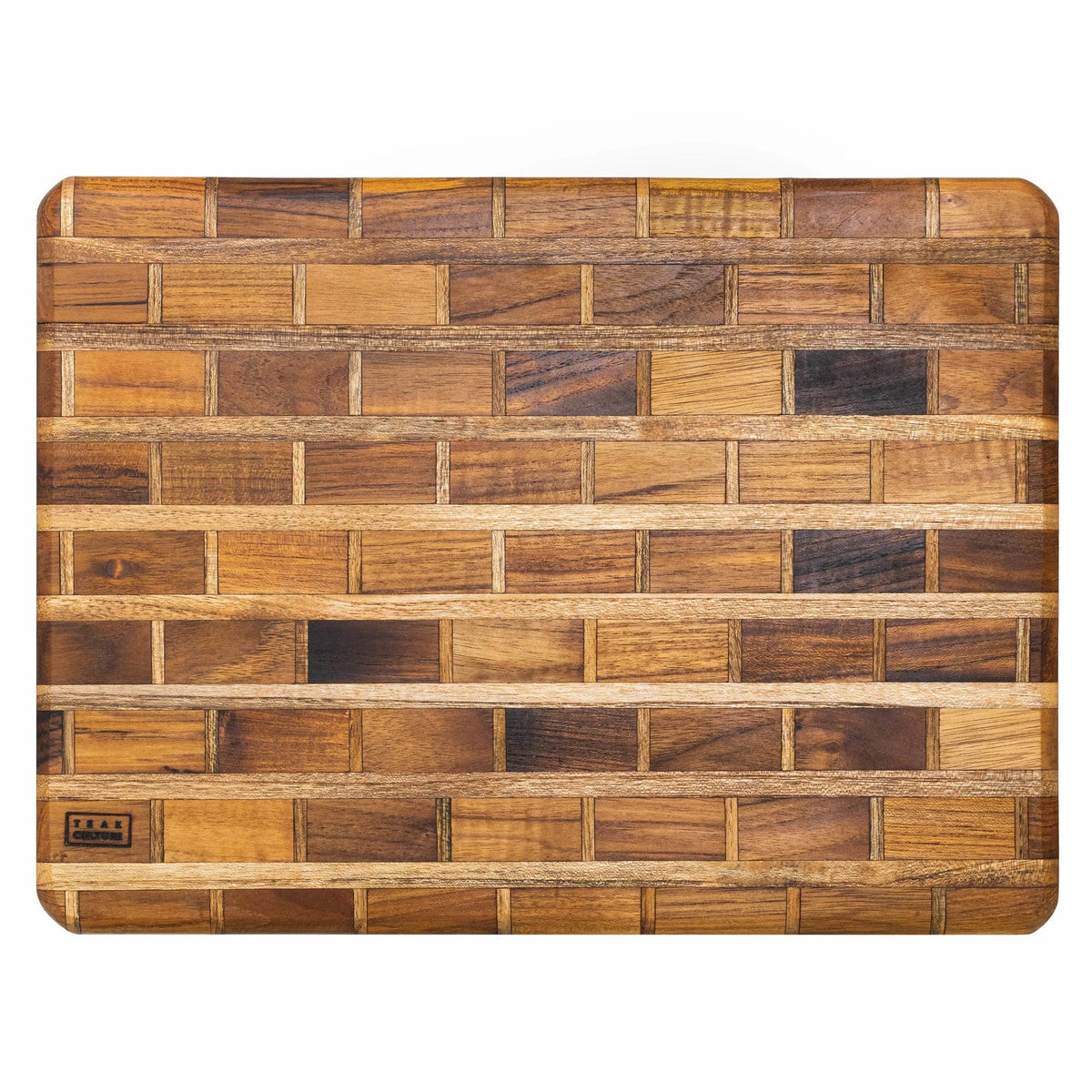 Teak Charcuterie Board, Handmade, 16x12x1 B195227