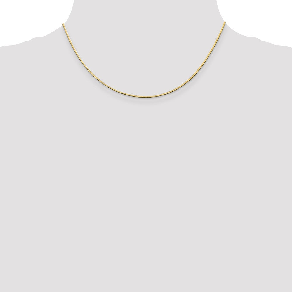 14kt Yellow Gold 16 inch Octagonal Snake Chain Z452