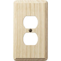 Unfinished Ash Outlet Wall Plate M4172