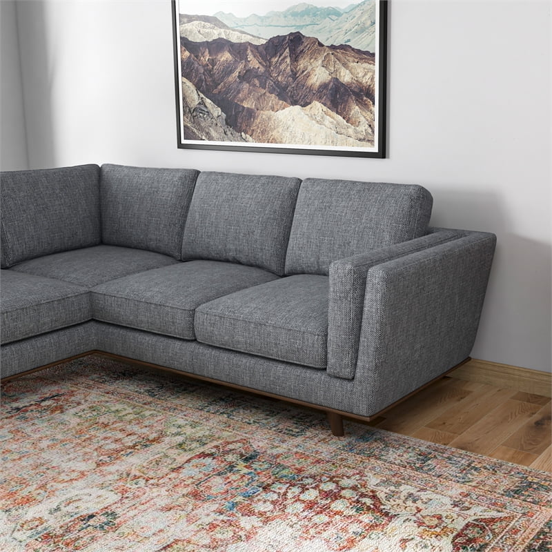 Grey Fabric Corner Sofa S96002