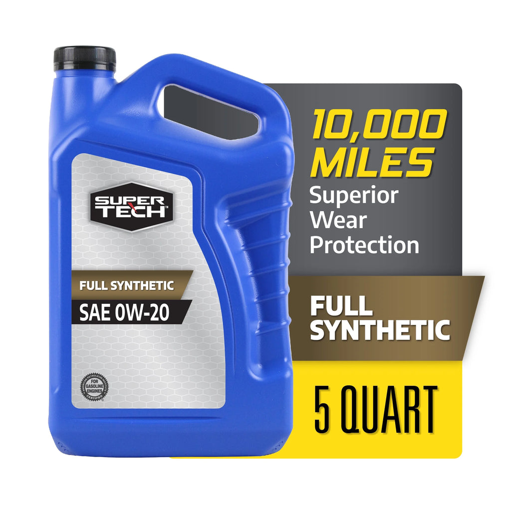 Full Synthetic SAE 0W-20 Motor Oil, 5 Quarts O1894