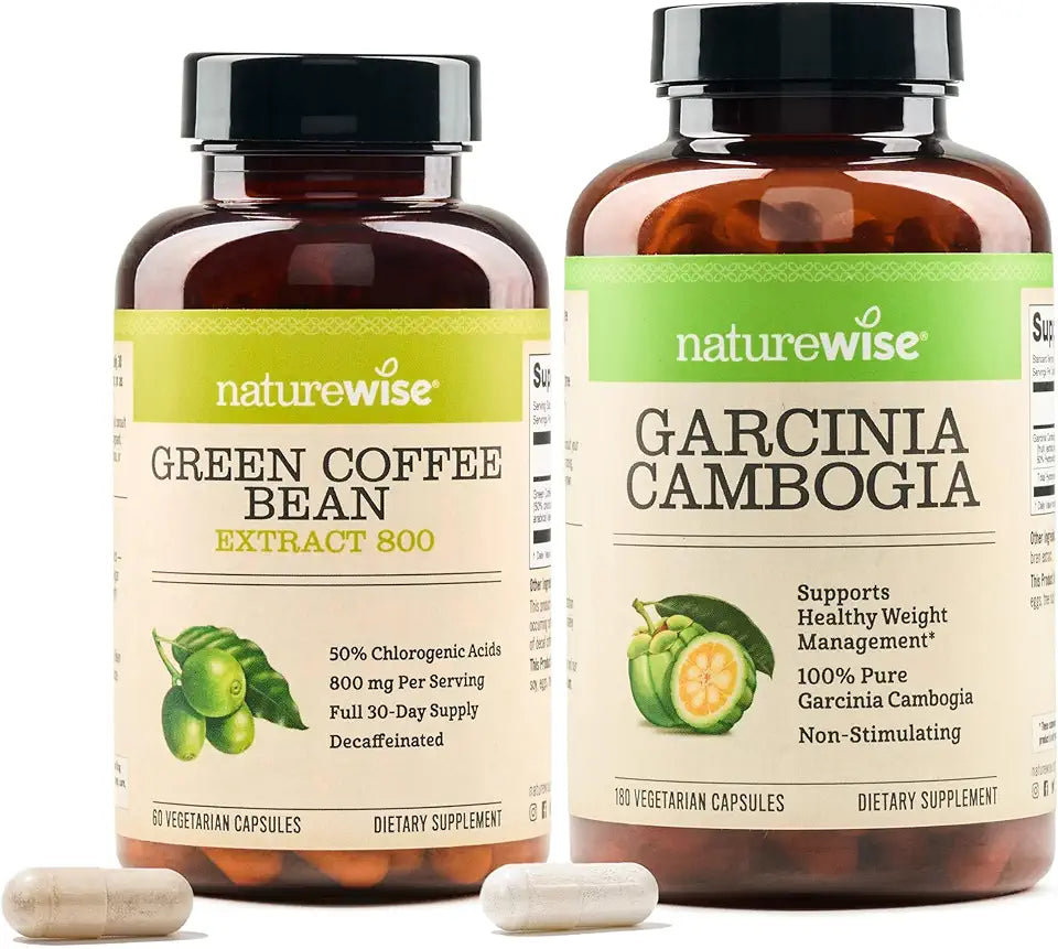 Green Coffee Bean 800mg and Garcinia Cambogia 180 Capsules B84393
