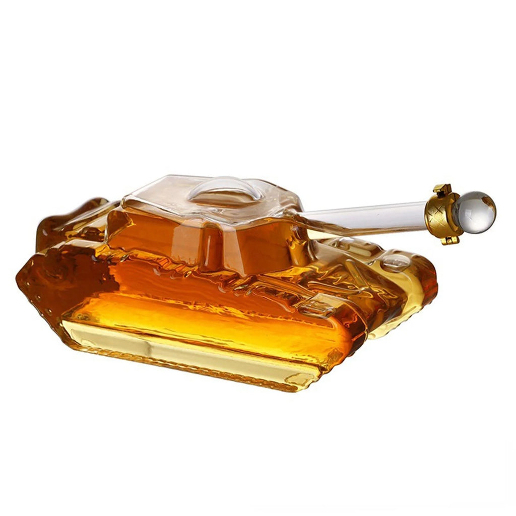 Tank Shaped Clear Decanter V982