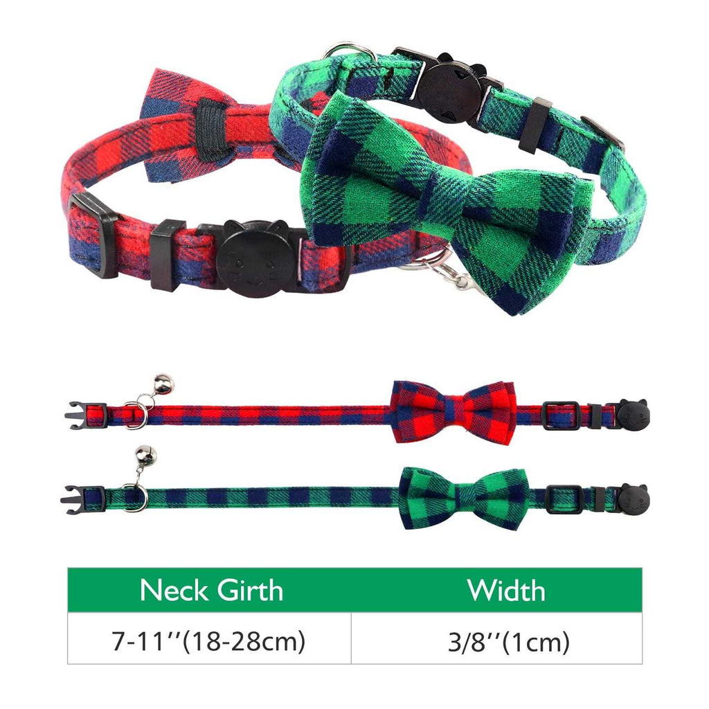 Breakaway Cat Collar with Bow Tie and Bell V5699