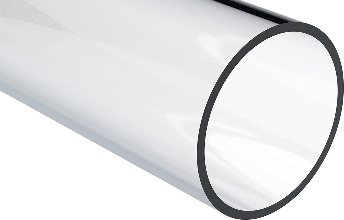 Clear Lexan Polycarbonate Rigid Round Tube, 2-3/4" ID x 3" OD x 72" L Z342031