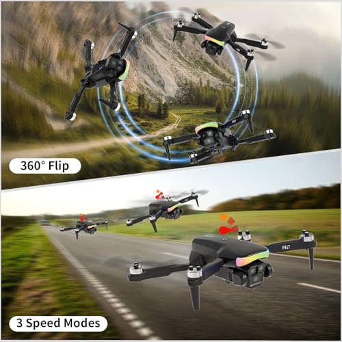 Black 1080P Camera Mini RC Quadcopter Drone with Carry Case P874302