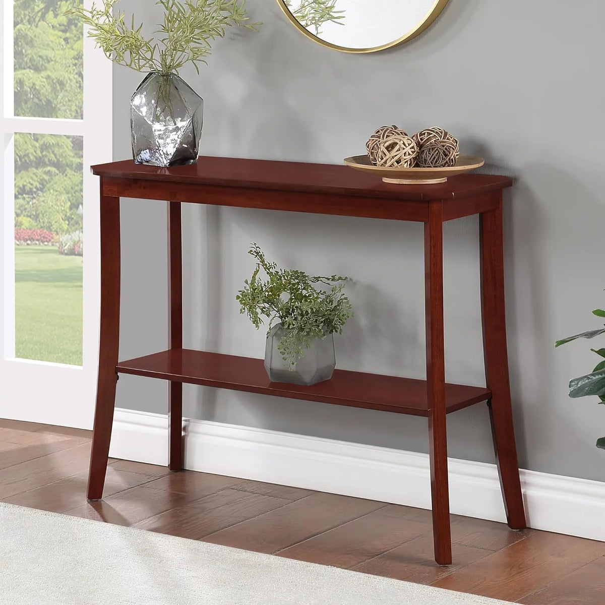 Mahogany Console Table J19015