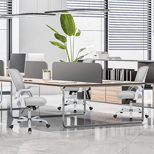 Ergonomic Mid-Back Swivel Desk Chair with Wheels Q37082
