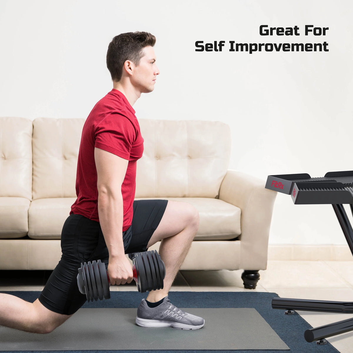 Adjustable Dumbbell 5-52.5 lbs Black J449635