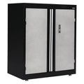 Commercial Storage Cabinet, Gray/Black, 36x22 H X 30x22 W X 18x22 L Q33509