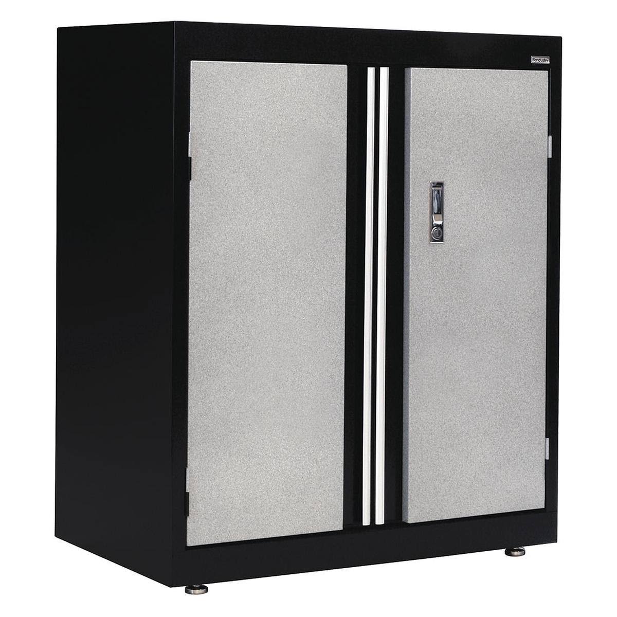 Commercial Storage Cabinet, Gray/Black, 36x22 H X 30x22 W X 18x22 L Q33509