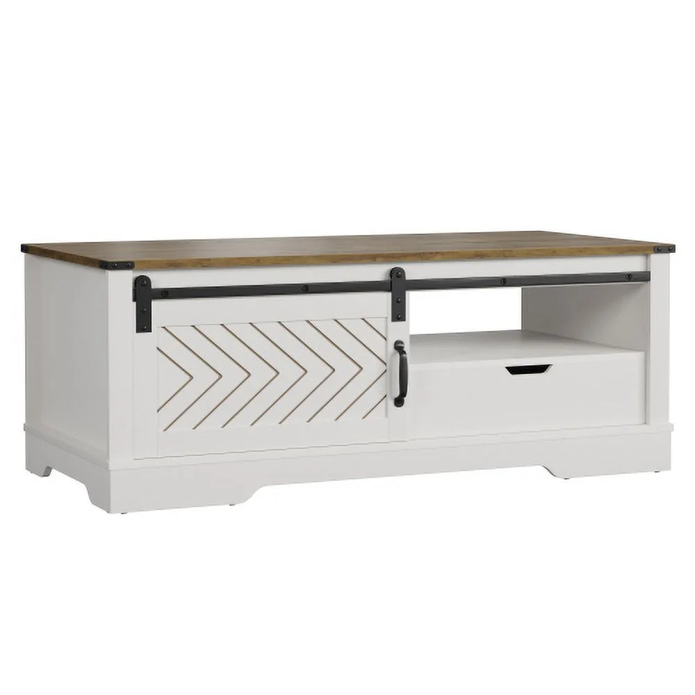 White & Oak Rectangular Coffee Table M937