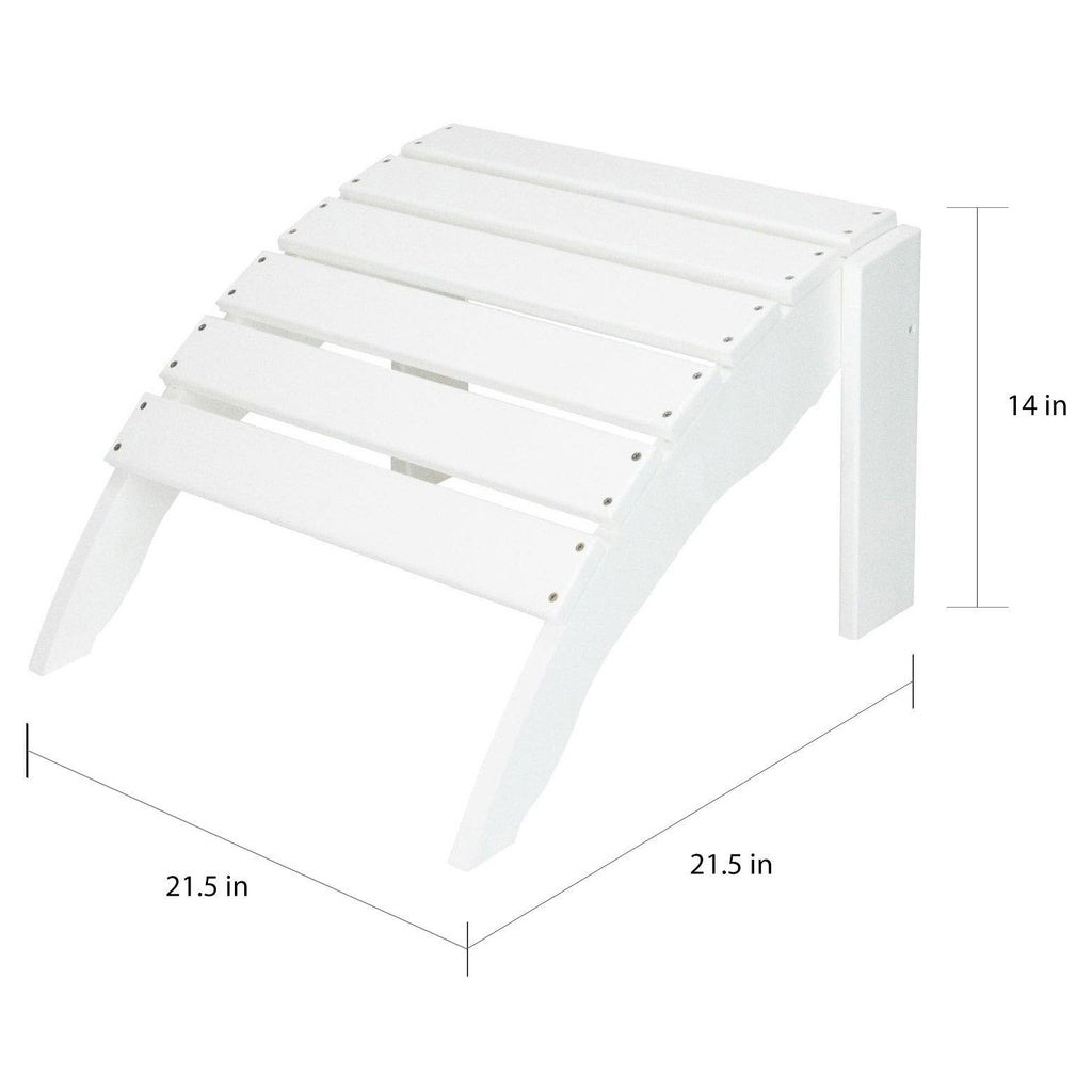 White Twin Ottoman A981