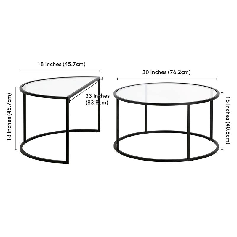 Blackened Bronze Nested Coffee Table Set I97974