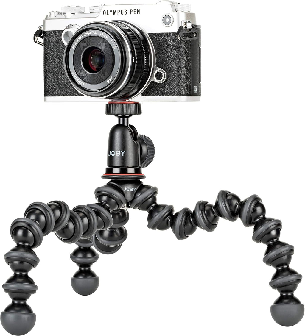 Compact Flexible Tripod 1K Stand with Locking Phone Mount, Black, Pack of 2 M5324