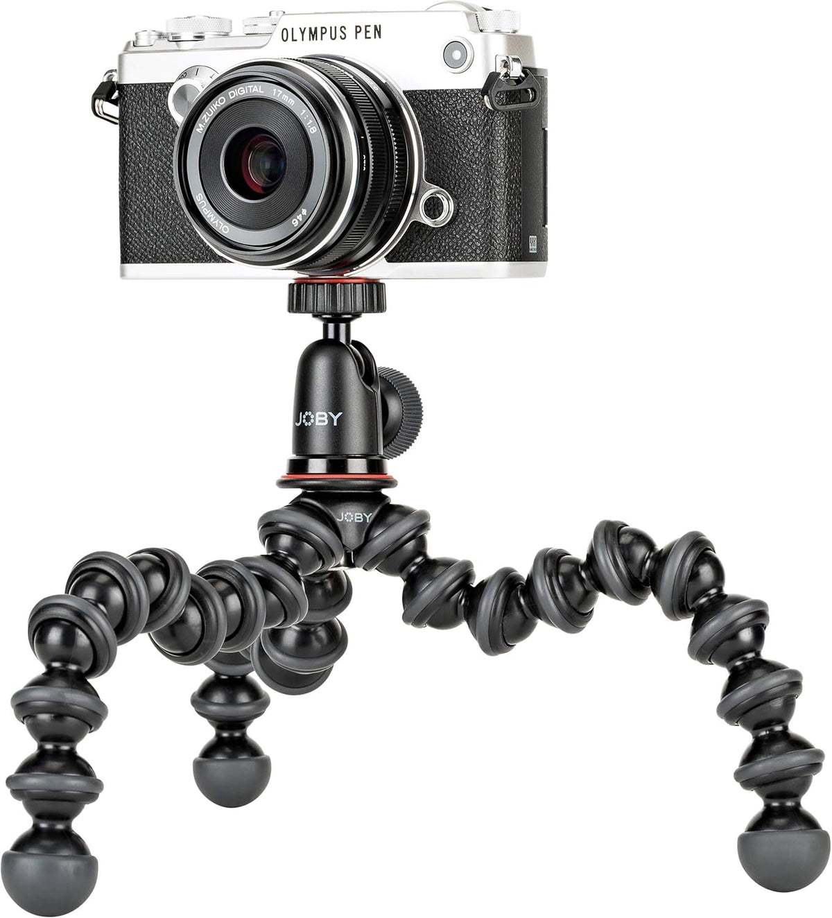 Compact Flexible Tripod 1K Stand with Locking Phone Mount, Black, Pack of 2 M5324