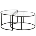 Blackened Bronze Nested Coffee Table Set I97974