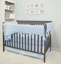 6 Piece Blue Crib Bedding Set A878200